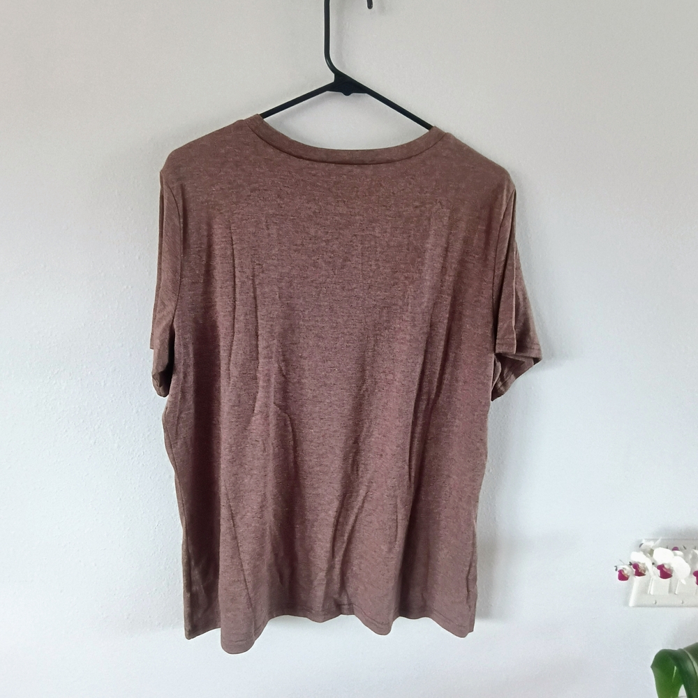Vintage Style Cat Graphic Tee Womens XL Brown Soft Grunge Baby Tee - Picture 4 of 6